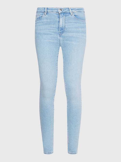 Tommy Hilfiger Harlem High Rise Super Skinny Jeans Dames Denim | TH756LZR