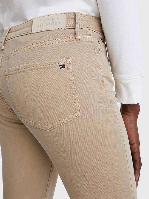 Tommy Hilfiger Harlem High Rise Super Skinny Jeans Dames Beige | TH803BCK