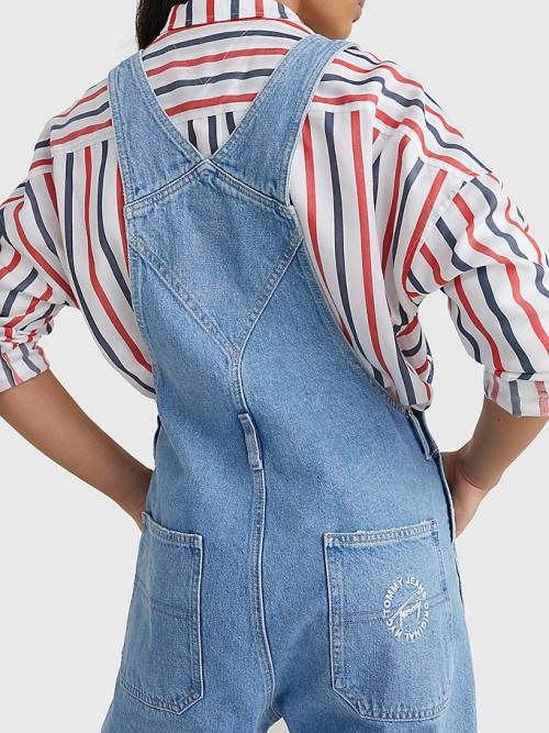 Tommy Hilfiger Hemp Denim Dungarees Jeans Dames Denim | TH256YUX