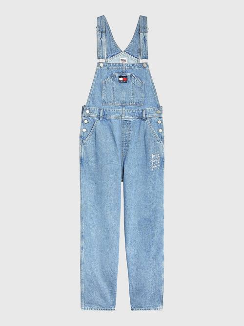 Tommy Hilfiger Hemp Denim Dungarees Jeans Dames Denim | TH256YUX