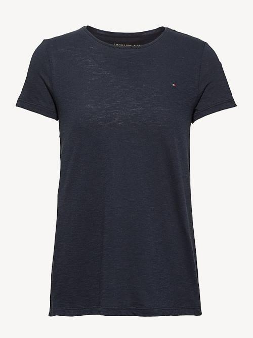 Tommy Hilfiger Heritage Crew Neck T-shirts Dames Blauw | TH819EHG