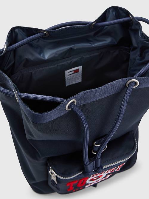 Tommy Hilfiger Heritage Logo Backpack Tassen Heren Blauw | TH812UMW