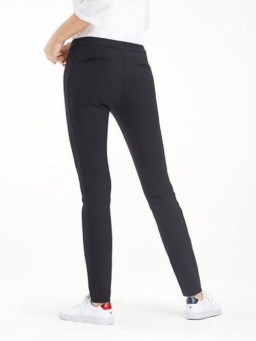 Tommy Hilfiger Heritage Skinny Fit Broek Dames Zwart | TH158UDR