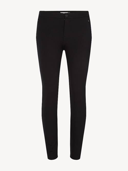 Tommy Hilfiger Heritage Skinny Fit Broek Dames Zwart | TH158UDR