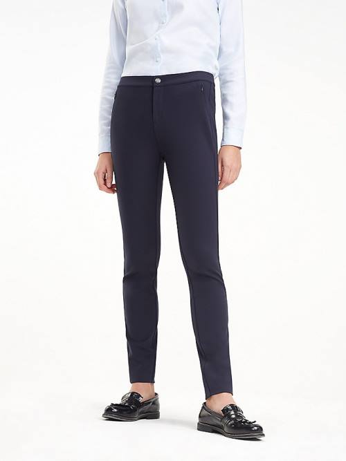 Tommy Hilfiger Heritage Skinny Fit Broek Dames Blauw | TH482VIZ