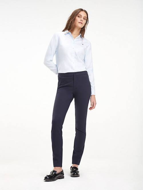 Tommy Hilfiger Heritage Skinny Fit Broek Dames Blauw | TH482VIZ