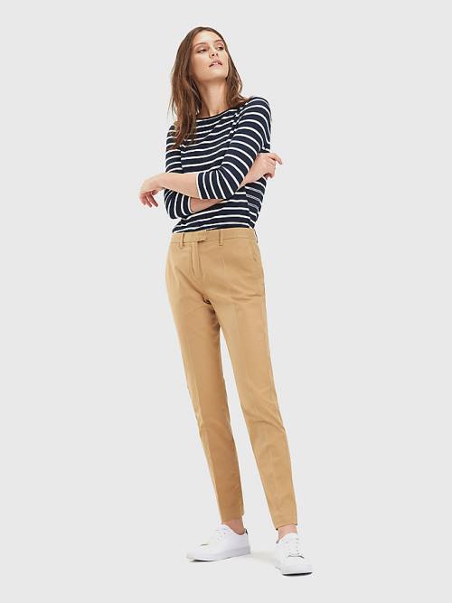 Tommy Hilfiger Heritage Skinny Fit Chinos Broek Dames Khaki | TH073XPQ