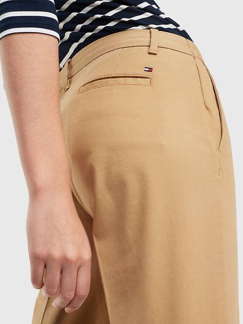 Tommy Hilfiger Heritage Skinny Fit Chinos Broek Dames Khaki | TH073XPQ