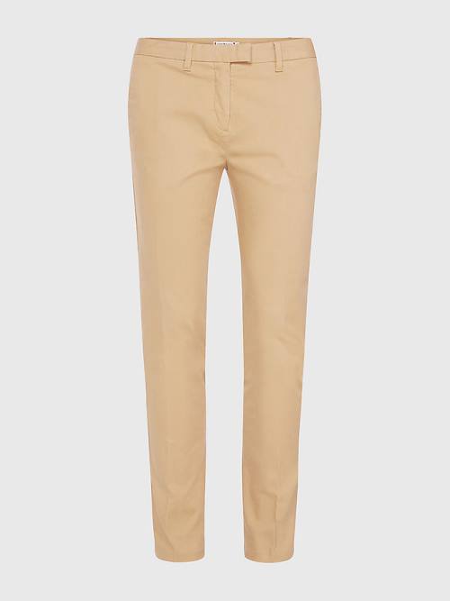 Tommy Hilfiger Heritage Skinny Fit Chinos Broek Dames Khaki | TH073XPQ