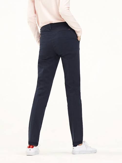 Tommy Hilfiger Heritage Skinny Fit Chinos Broek Dames Blauw | TH219GCL