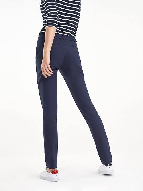 Tommy Hilfiger Heritage Slim Fit Broek Dames Blauw | TH160EFA