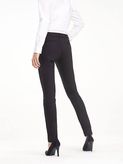 Tommy Hilfiger Heritage Slim Fit Broek Dames Zwart | TH394XHS