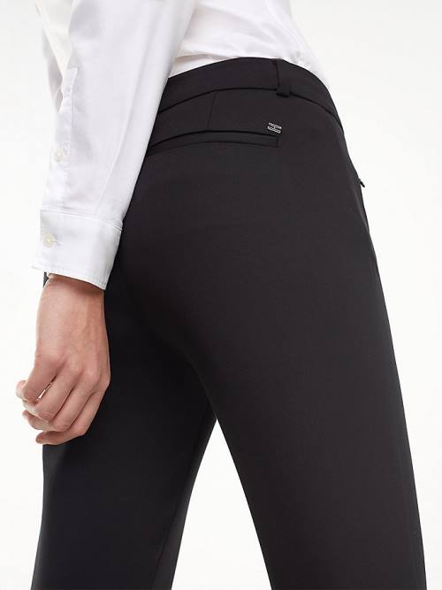 Tommy Hilfiger Heritage Slim Fit Broek Dames Zwart | TH394XHS