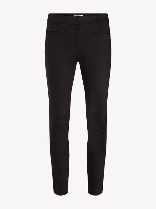 Tommy Hilfiger Heritage Slim Fit Broek Dames Zwart | TH394XHS