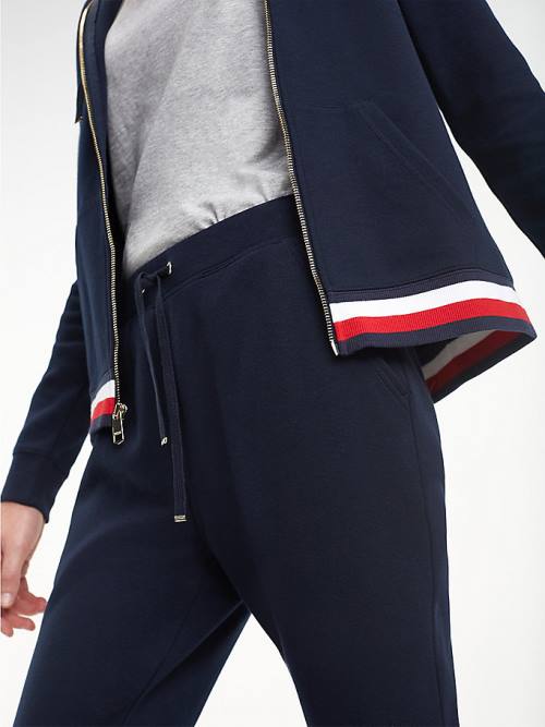 Tommy Hilfiger Heritage Zip-Thru Hoodie Dames Blauw | TH204LOU