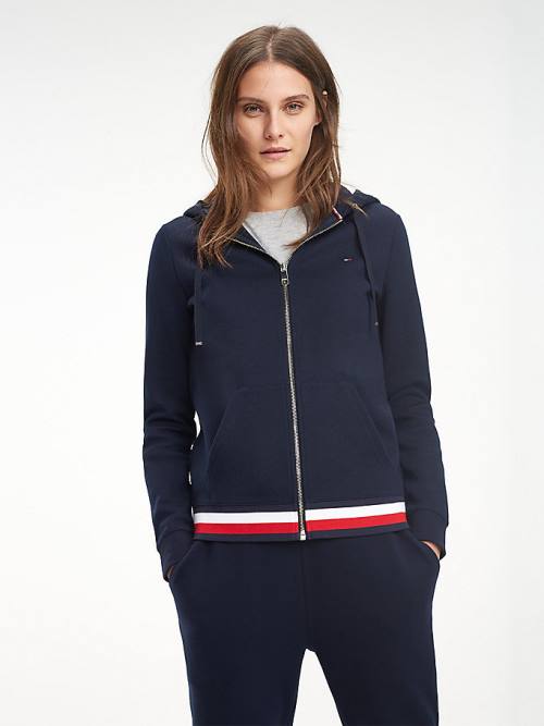 Tommy Hilfiger Heritage Zip-Thru Hoodie Dames Blauw | TH204LOU