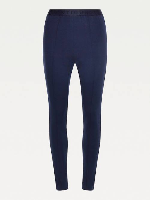 Tommy Hilfiger High Rise Full Length Leggings Dames Blauw | TH806IBW