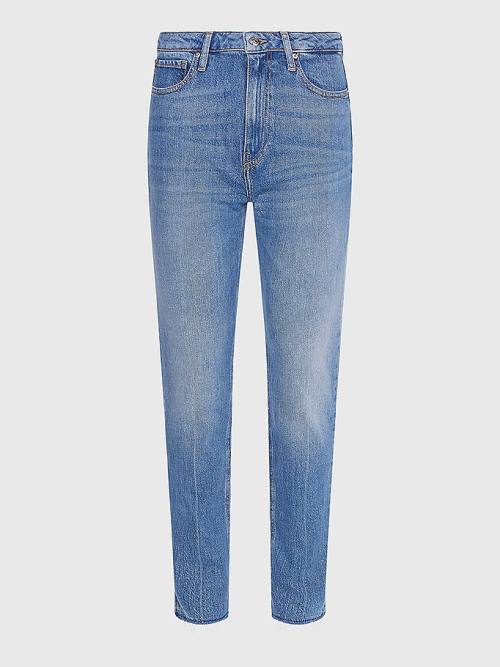 Tommy Hilfiger High Rise Slim Faded Jeans Dames Denim | TH431CGA