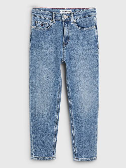 Tommy Hilfiger High Rise Tapered Jeans Meisjes Denim | TH710NOR