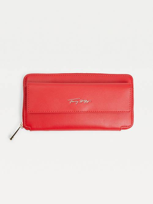 Tommy Hilfiger Iconic Key Fob Gift Set Portefeuille Dames Rood | TH137HGJ