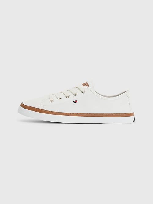 Tommy Hilfiger Iconic Logo Sneakers Dames Wit | TH192OZF