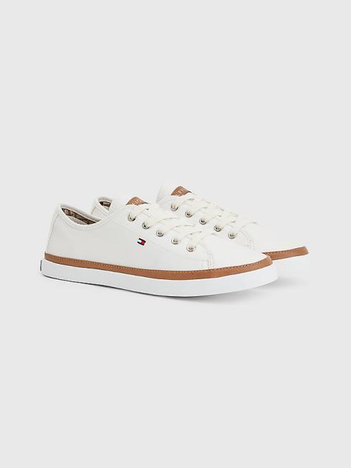 Tommy Hilfiger Iconic Logo Sneakers Dames Wit | TH192OZF