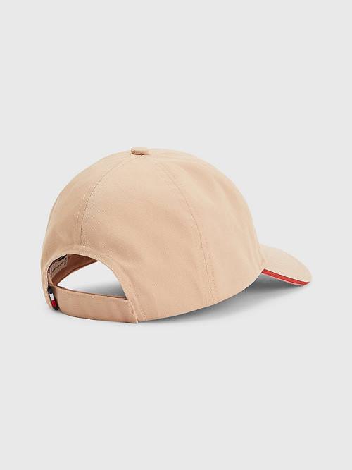 Tommy Hilfiger Iconic Signature Logo Cap Hoeden Dames Beige | TH067SQU