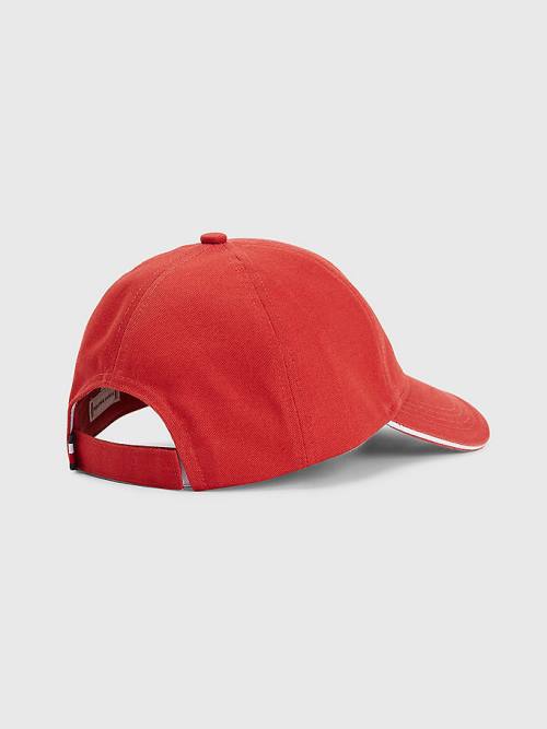 Tommy Hilfiger Iconic Signature Logo Cap Hoeden Dames Rood | TH153SYG