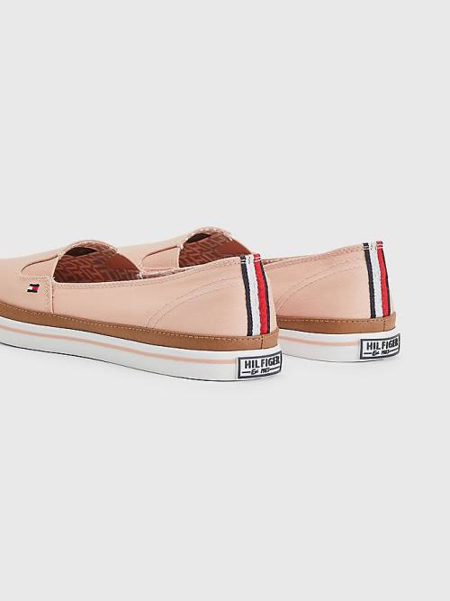 Tommy Hilfiger Iconic Slip-On Sneakers Dames Roze | TH746COE