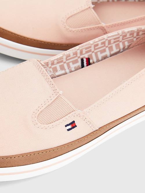 Tommy Hilfiger Iconic Slip-On Sneakers Dames Roze | TH746COE