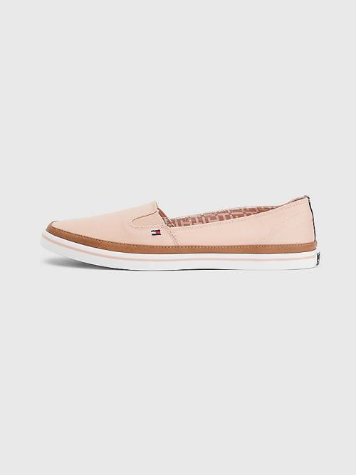 Tommy Hilfiger Iconic Slip-On Sneakers Dames Roze | TH746COE