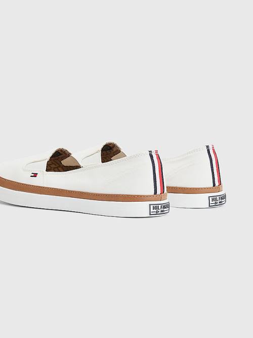 Tommy Hilfiger Iconic Slip-On Sneakers Dames Wit | TH765GND