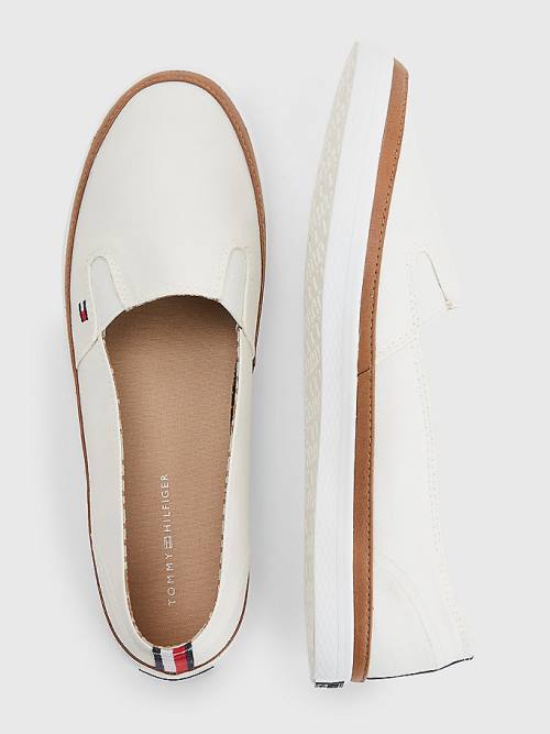 Tommy Hilfiger Iconic Slip-On Sneakers Dames Wit | TH765GND