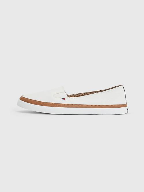 Tommy Hilfiger Iconic Slip-On Sneakers Dames Wit | TH765GND