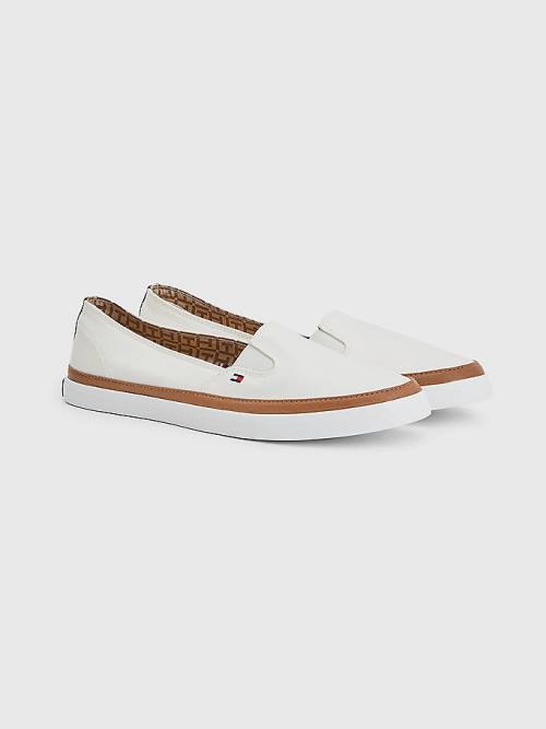 Tommy Hilfiger Iconic Slip-On Sneakers Dames Wit | TH765GND