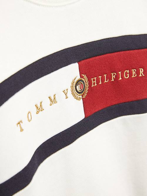 Tommy Hilfiger Icons Logo Sweatshirts Jongens Wit | TH897NKA