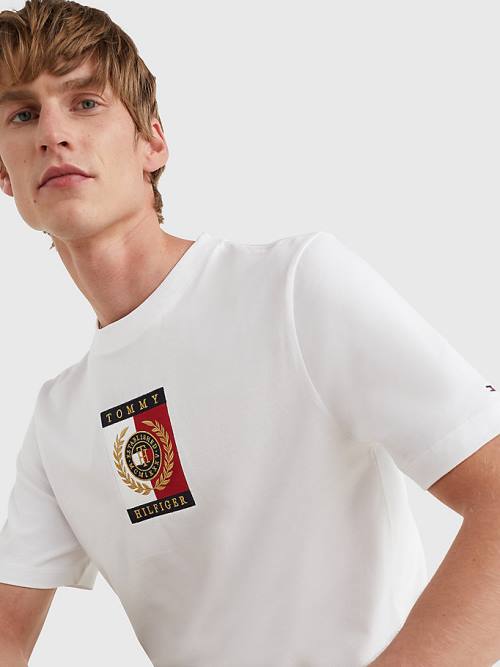 Tommy Hilfiger Icons Logo T-shirts Heren Wit | TH102FJZ