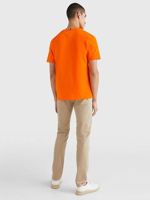 Tommy Hilfiger Icons Logo T-shirts Heren Oranje | TH204FUV