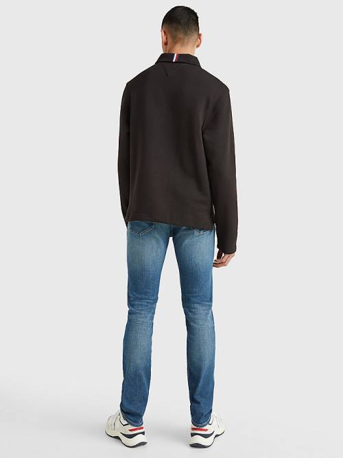 Tommy Hilfiger Icons Mock Turtleneck Relaxed Fit Sweatshirts Heren Zwart | TH273RGI