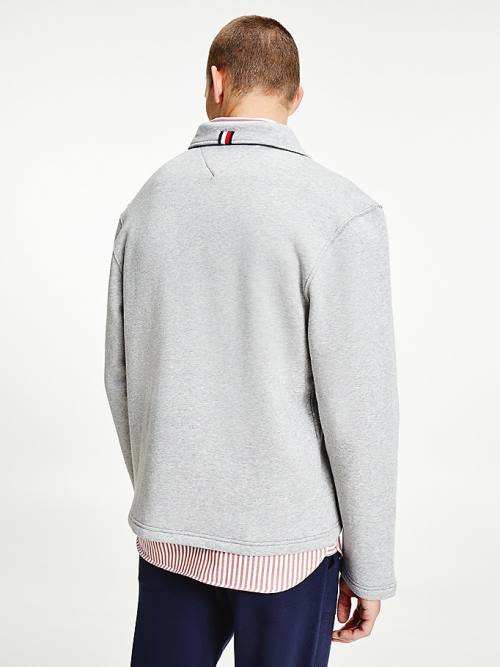 Tommy Hilfiger Icons Mock Turtleneck Relaxed Fit Sweatshirts Heren Grijs | TH415UKB