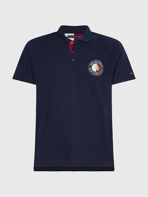 Tommy Hilfiger Icons Organic Katoenen Regular Fit Poloshirt Heren Blauw | TH694UYD