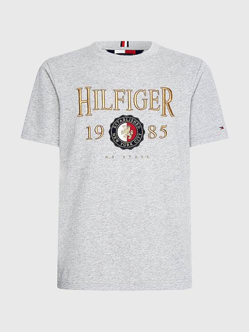 Tommy Hilfiger Icons Relaxed Fit T-shirts Heren Grijs | TH457HNP