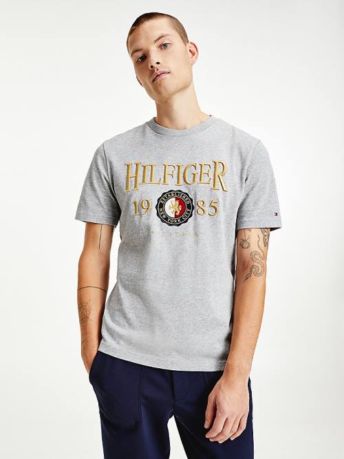 Tommy Hilfiger Icons Relaxed Fit T-shirts Heren Grijs | TH457HNP