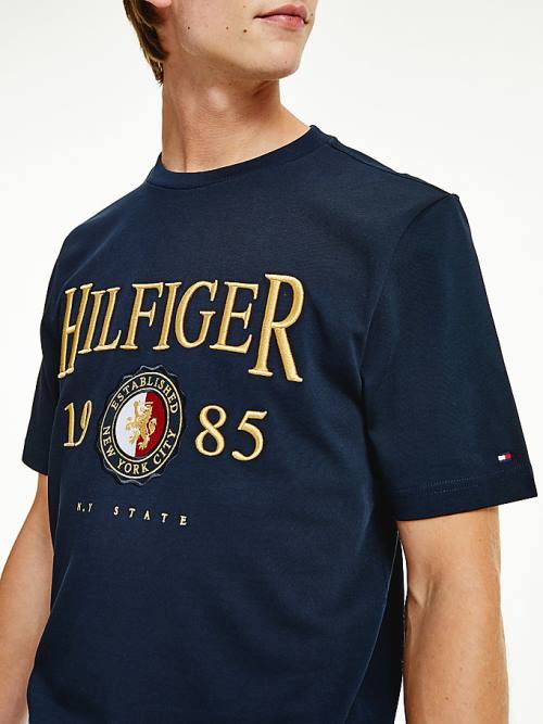 Tommy Hilfiger Icons Relaxed Fit T-shirts Heren Blauw | TH476GPA