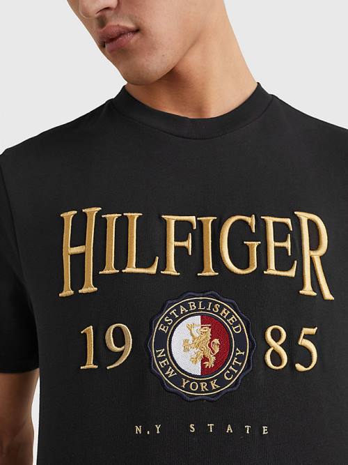 Tommy Hilfiger Icons Relaxed Fit T-shirts Heren Zwart | TH507JKH