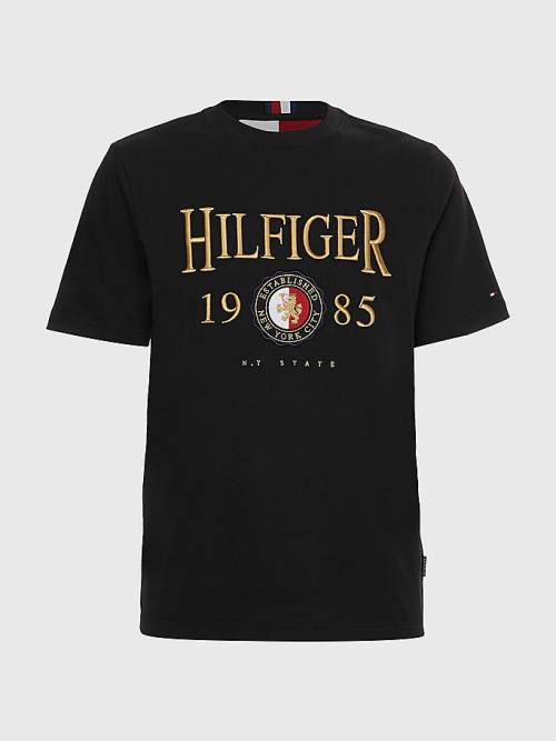 Tommy Hilfiger Icons Relaxed Fit T-shirts Heren Zwart | TH507JKH