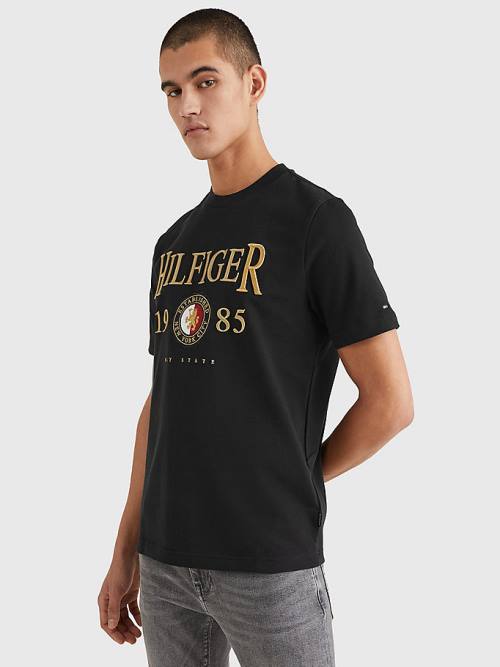 Tommy Hilfiger Icons Relaxed Fit T-shirts Heren Zwart | TH507JKH