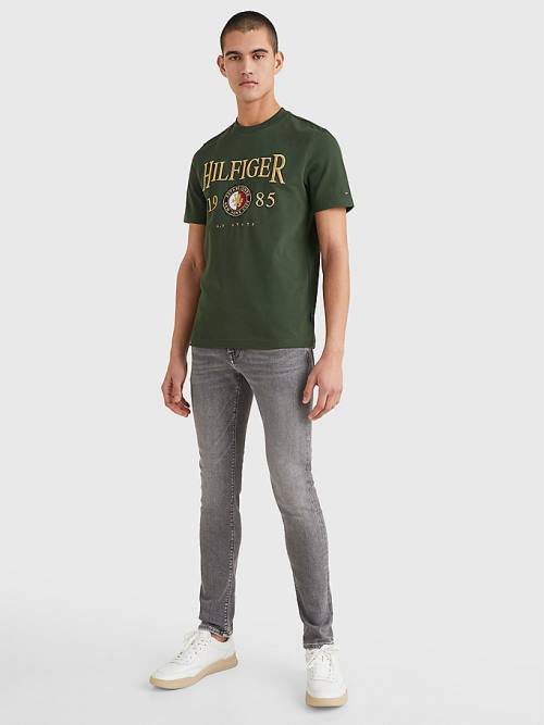 Tommy Hilfiger Icons Relaxed Fit T-shirts Heren Groen | TH652ZSR