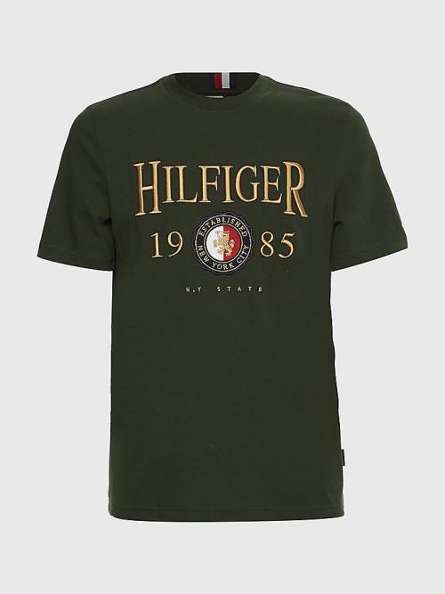 Tommy Hilfiger Icons Relaxed Fit T-shirts Heren Groen | TH652ZSR