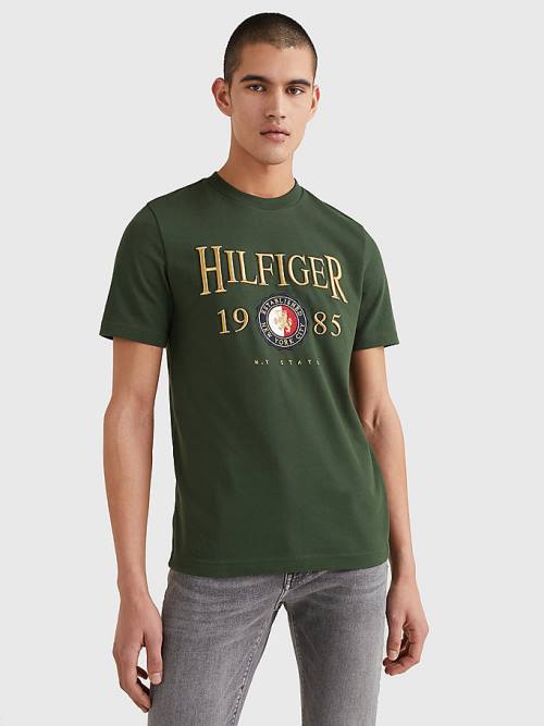 Tommy Hilfiger Icons Relaxed Fit T-shirts Heren Groen | TH652ZSR